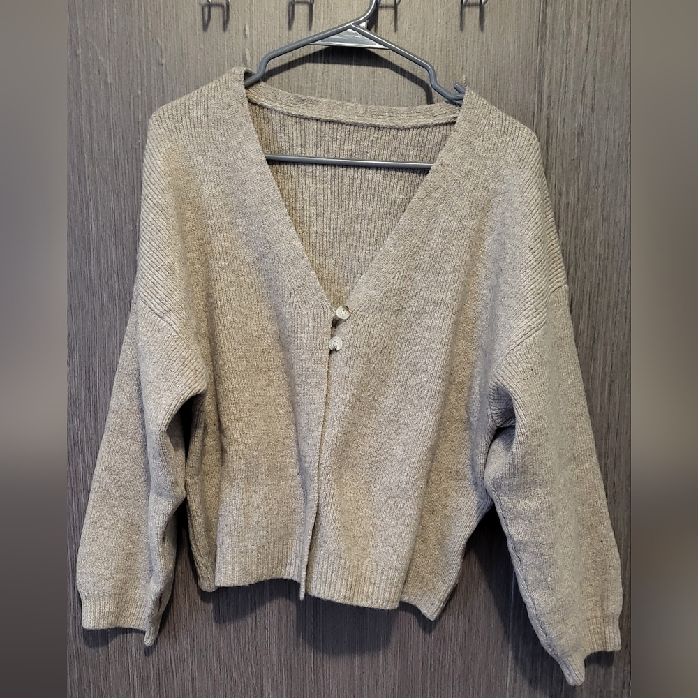 Oversized button up sweater